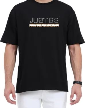 Men's Oversized Tshirt - DRON Just Be Cool - OS29 Black