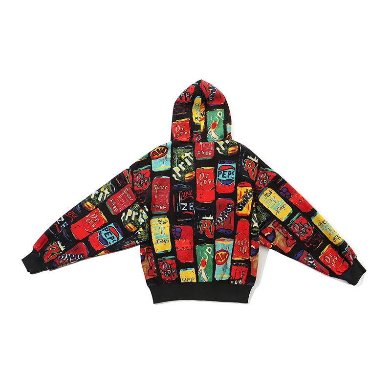 Men's (Soft Drink Inspired) Printed Cardigan Jacket.
