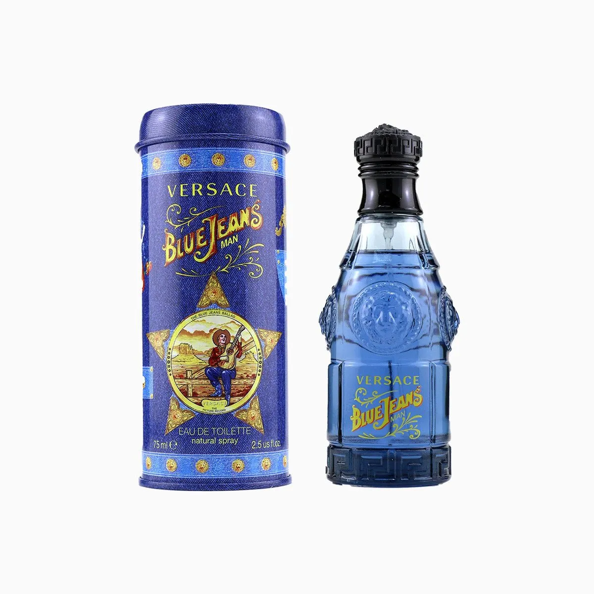 Men's Versace Blue Jeans EDT Spray  2.5 Oz