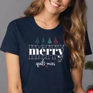 Merry Merry Quilt-Mas White T-Shirt