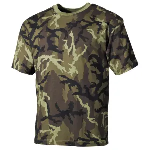 MFH Military T-Shirt Czech M95 Woodland Camo