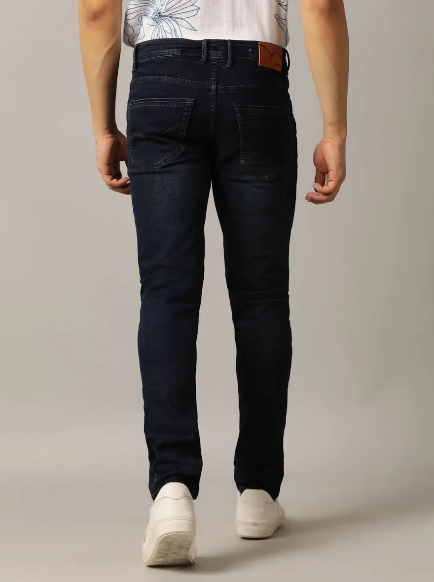 Midnight Blue Washed Rider Fit Jeans | JadeBlue