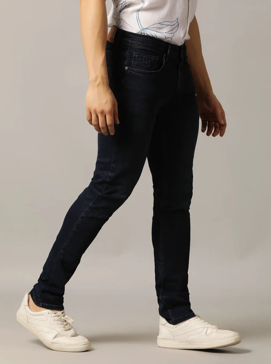Midnight Blue Washed Rider Fit Jeans | JadeBlue