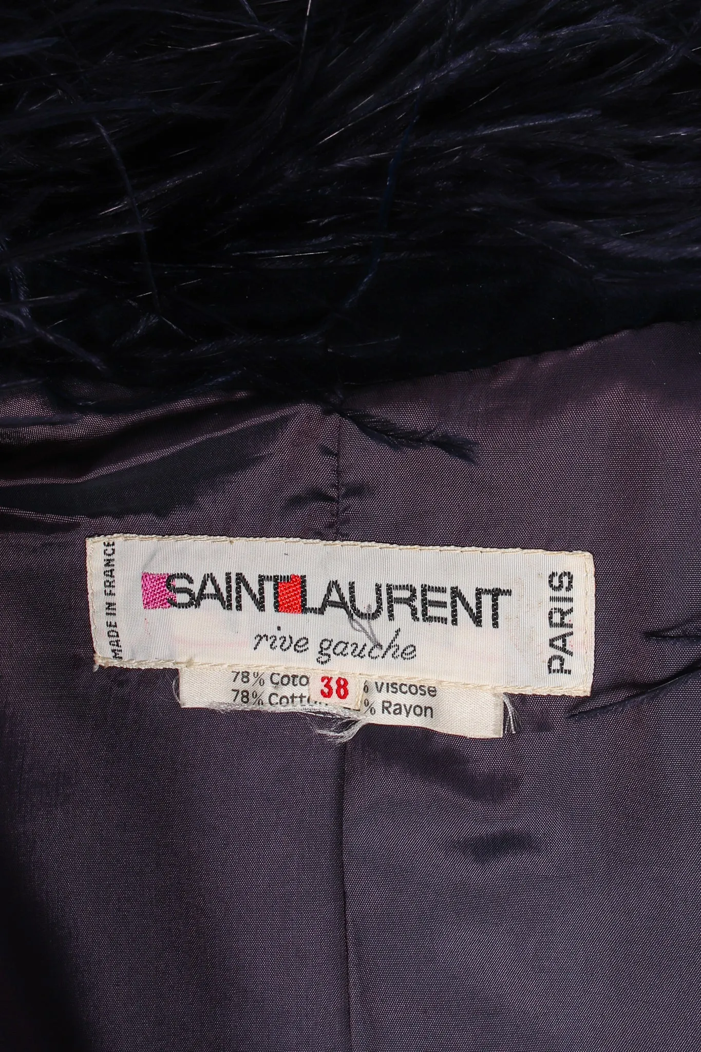 Midnight Ostrich Velvet Jacket