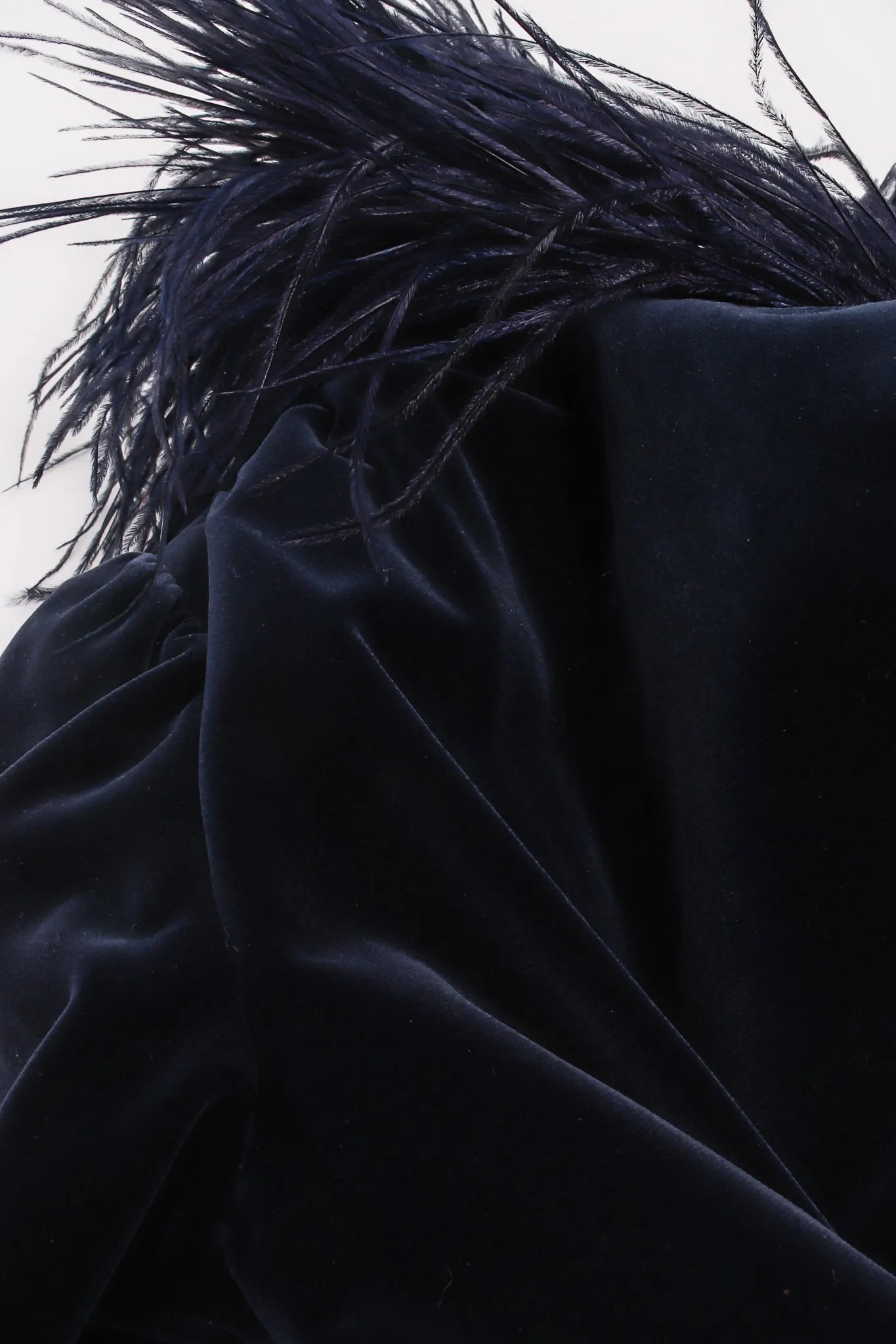 Midnight Ostrich Velvet Jacket