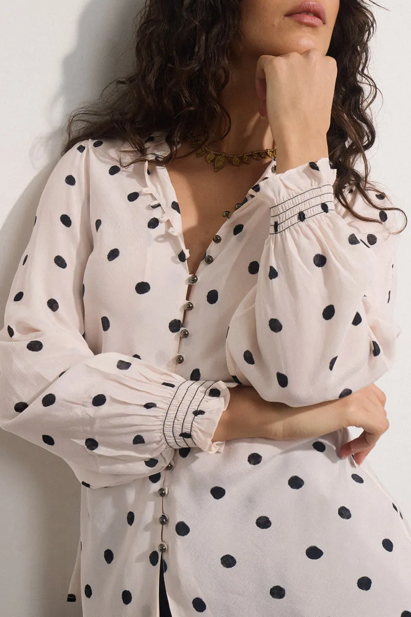 Miriyam Polka Dot Blouse