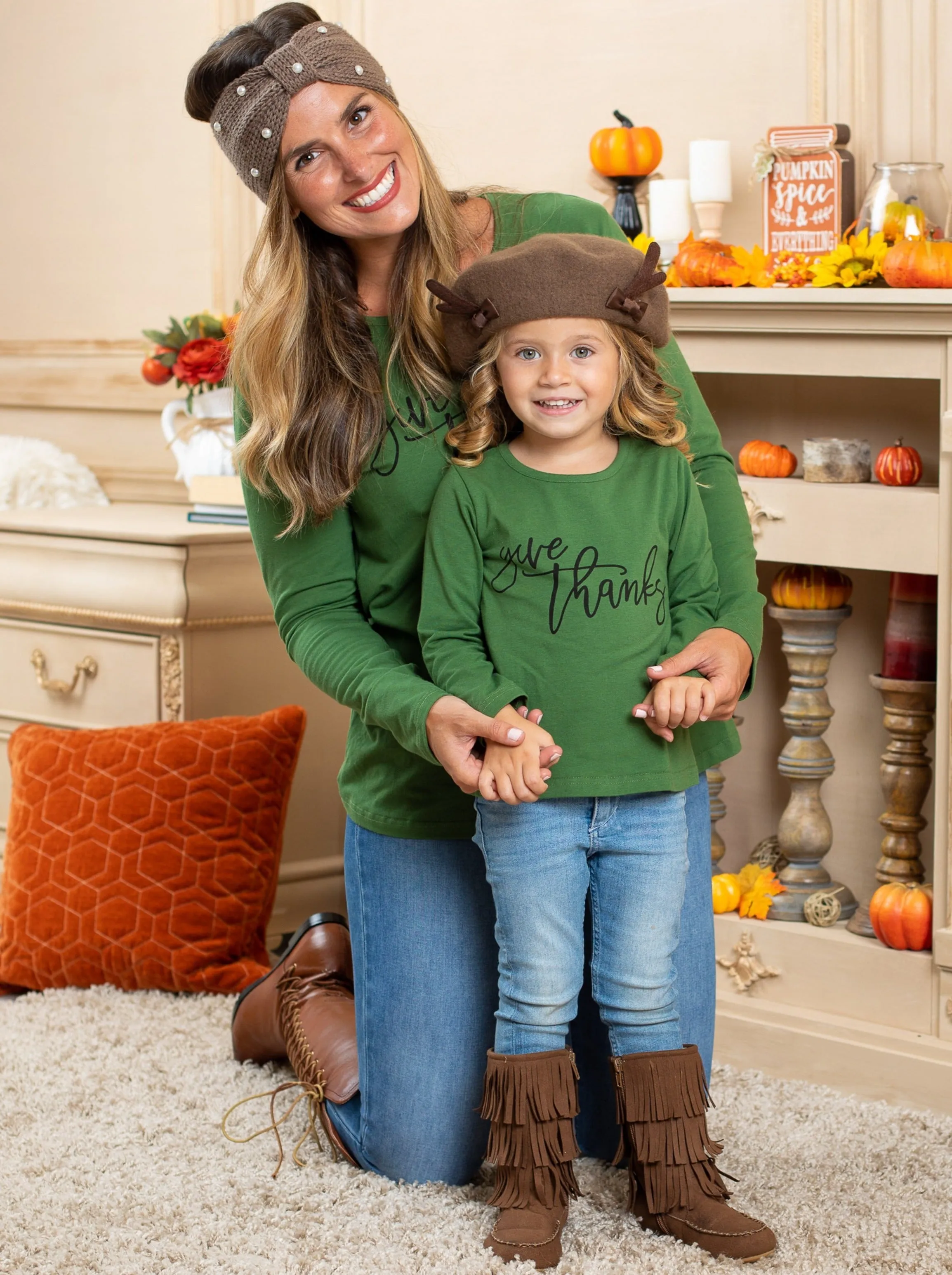 Mommy and Me Give Thanks Top