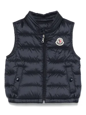 MONCLER BABY Boys New Amaury Gilet Navy Blue