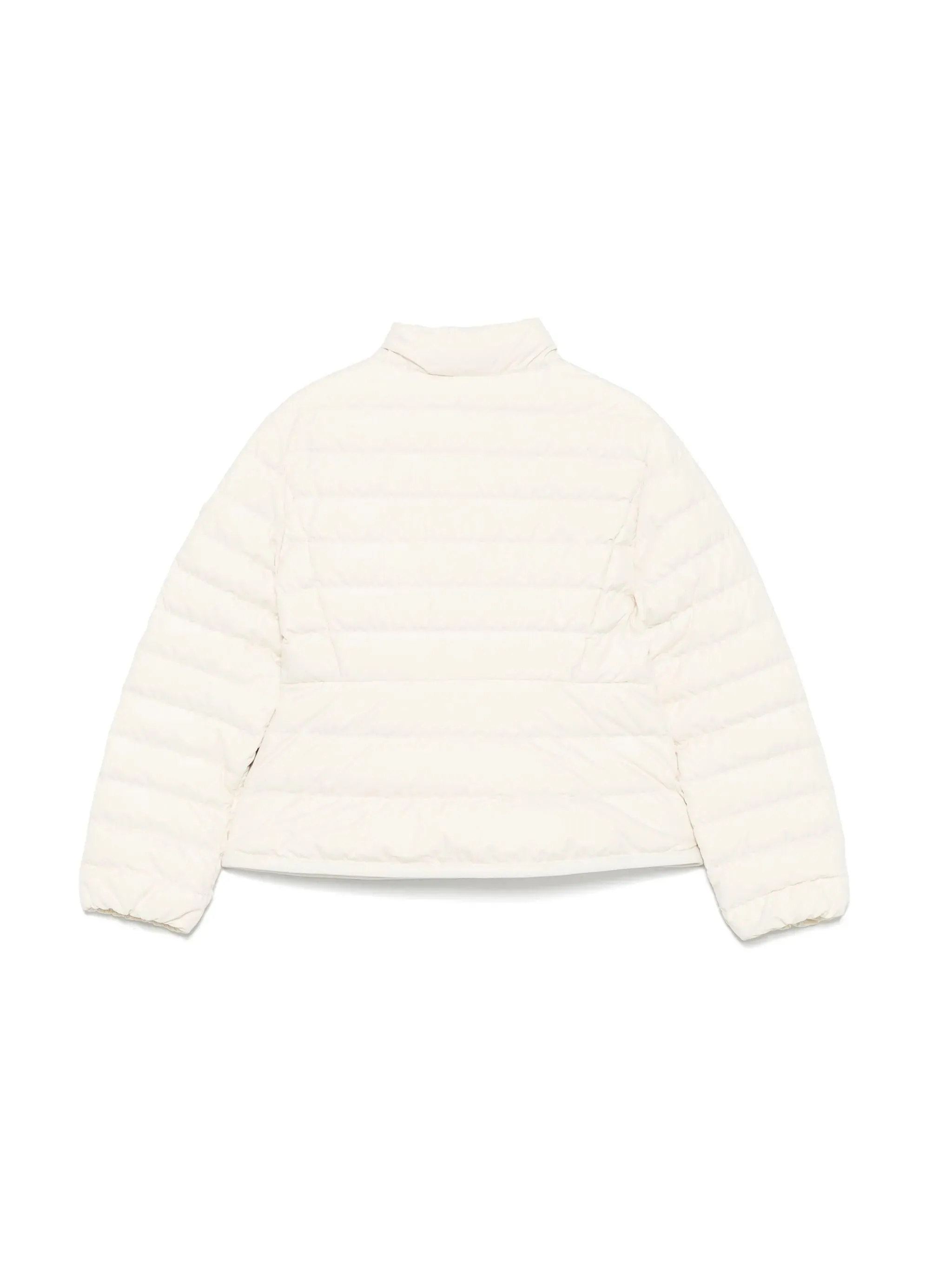 MONCLER KIDS Girls Dimase Logo Patch Padded Jacket White