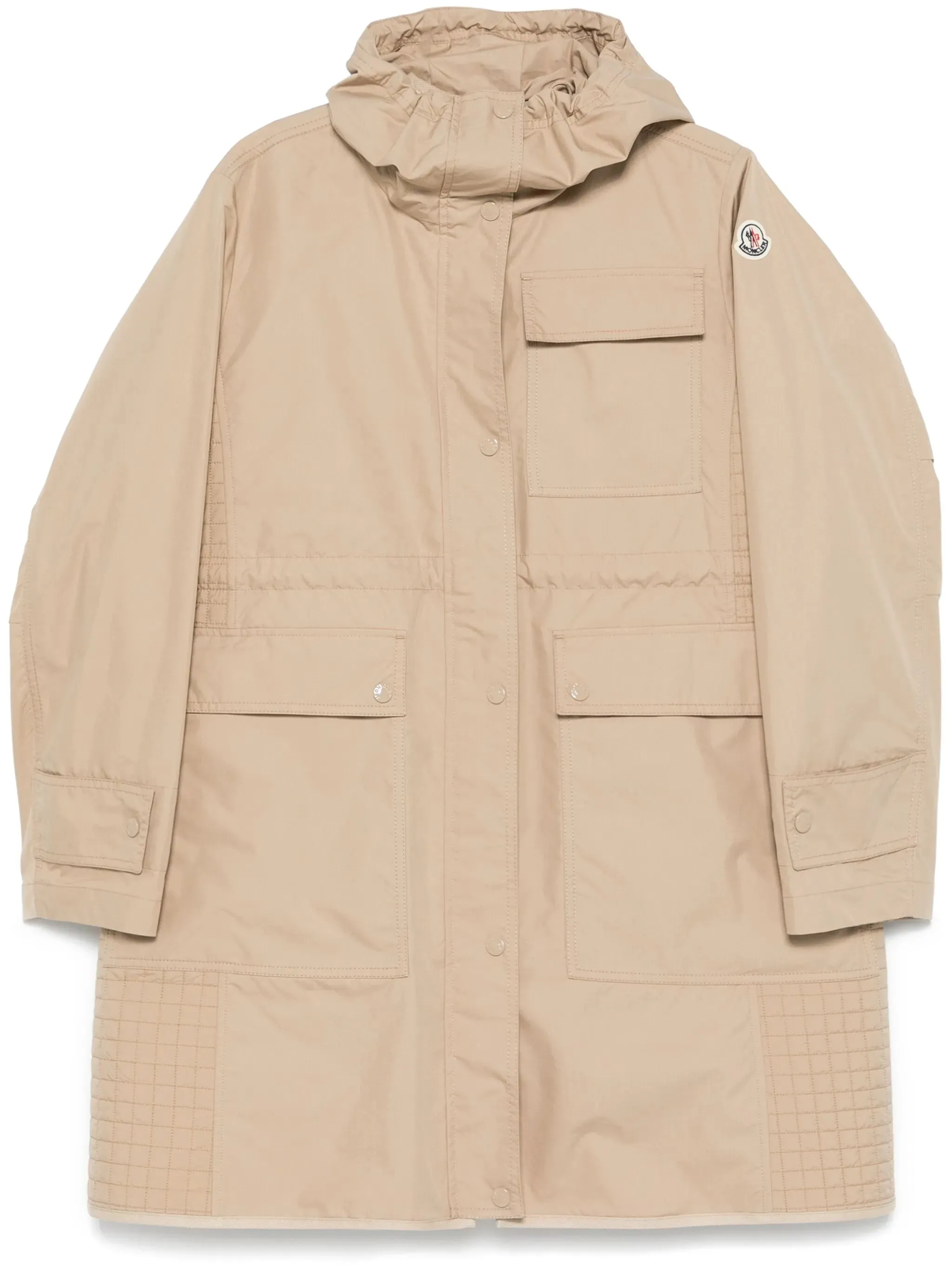 MONCLER WOMEN Meudon 3-in-1 Hooded Down Parka Coat Beige