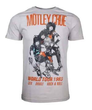 Motley Crue Vintage-Inspired World Tour 1983 T-Shirt