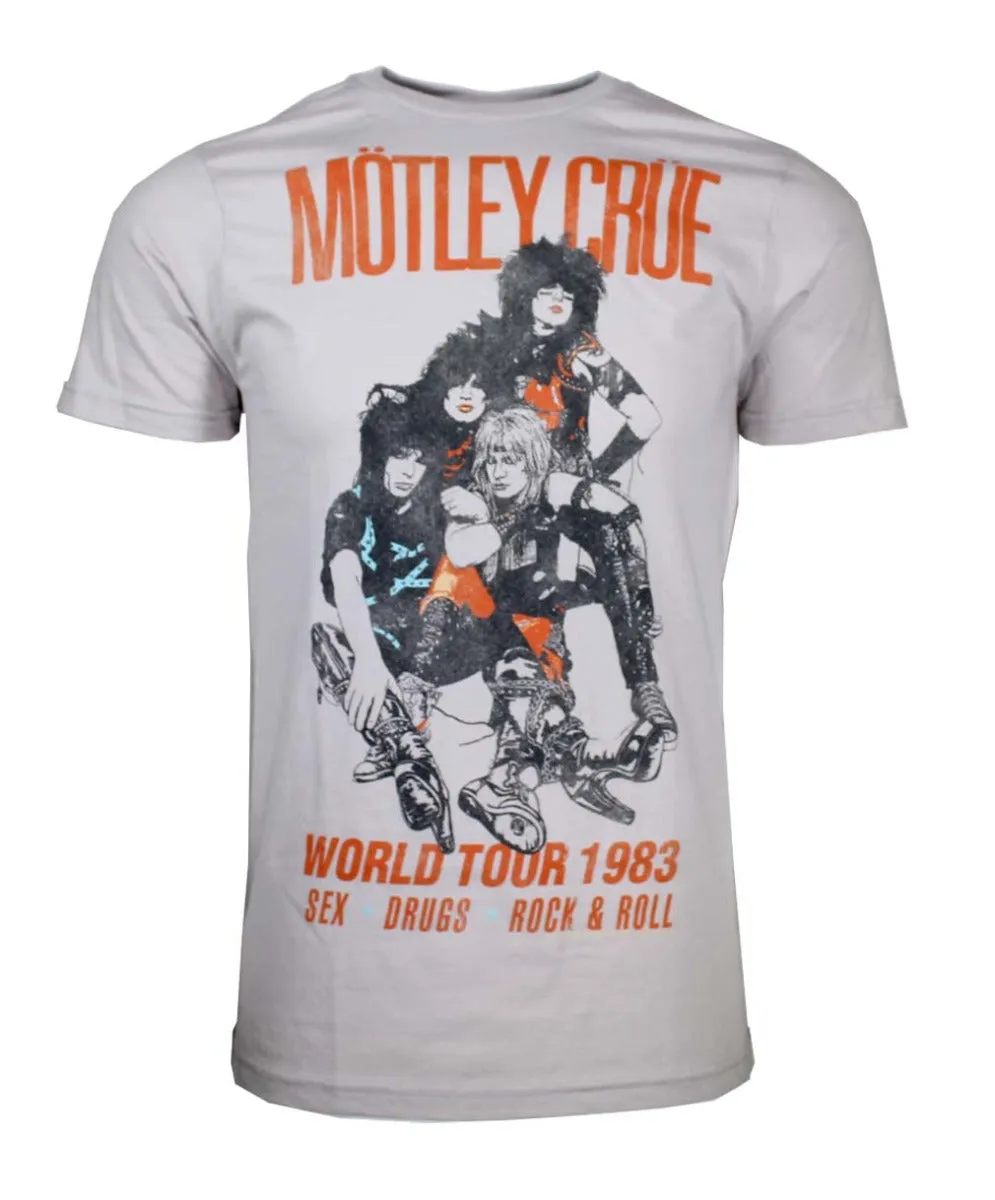 Motley Crue Vintage-Inspired World Tour 1983 T-Shirt