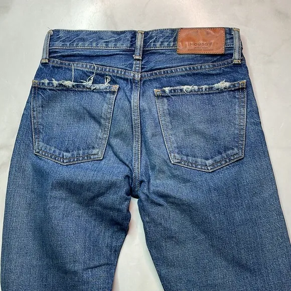 Moussy Distressed Patched Knee Jeans Size 23