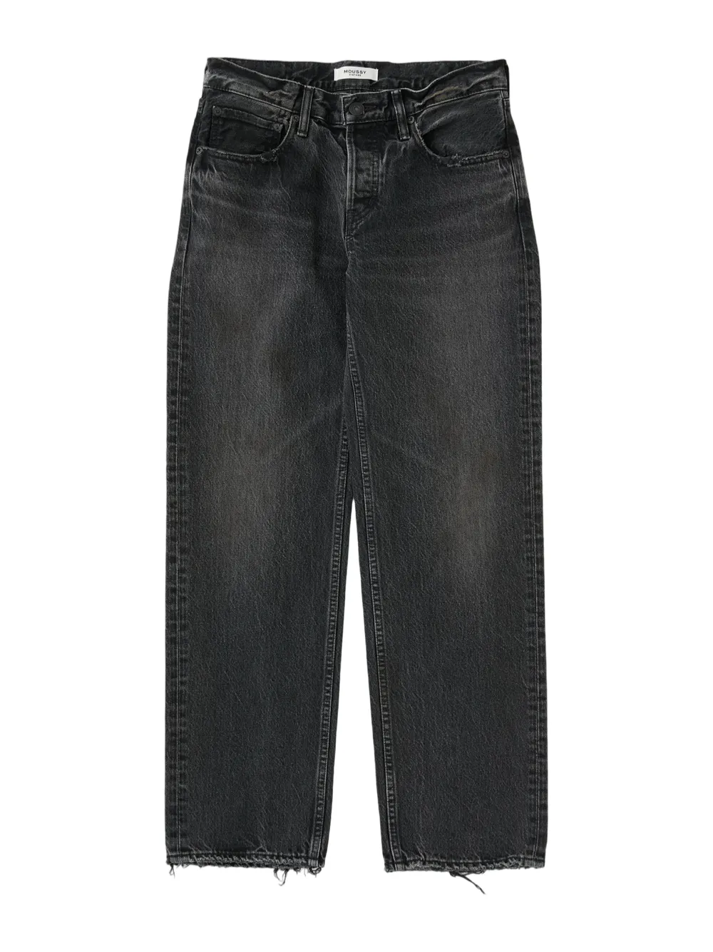 Moussy Vintage Iona Straight-Low Jeans in Black