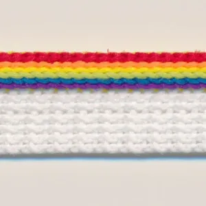 Multi Color Piping #01 Rainbow Mix & White