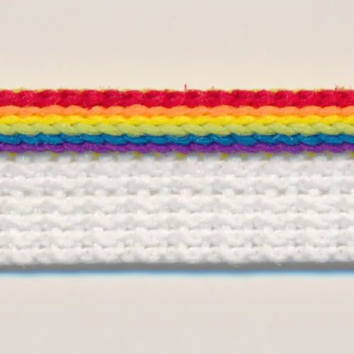 Multi Color Piping #01 Rainbow Mix & White