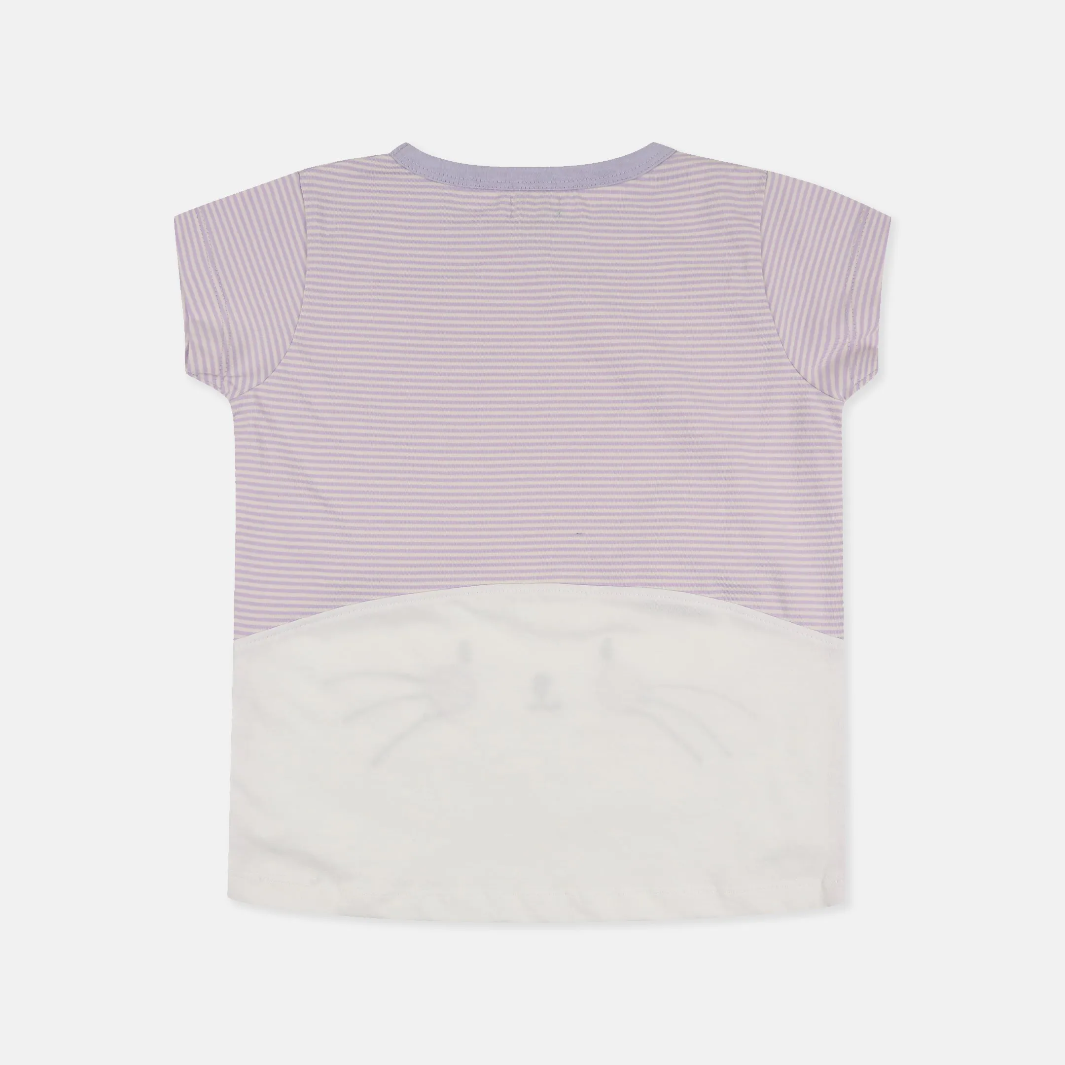Multicoloured Bunny Ears Applique Top