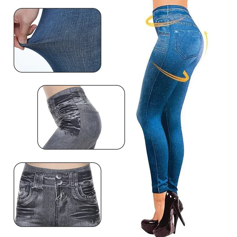 Nahtlose Fleece-Jeans für Damen
