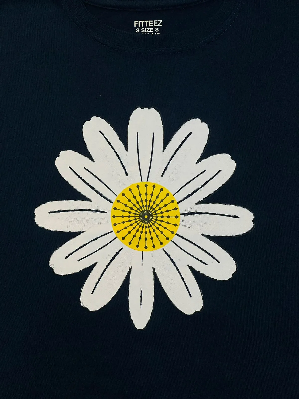 NAVY-BLUE COTTON TEE-FT