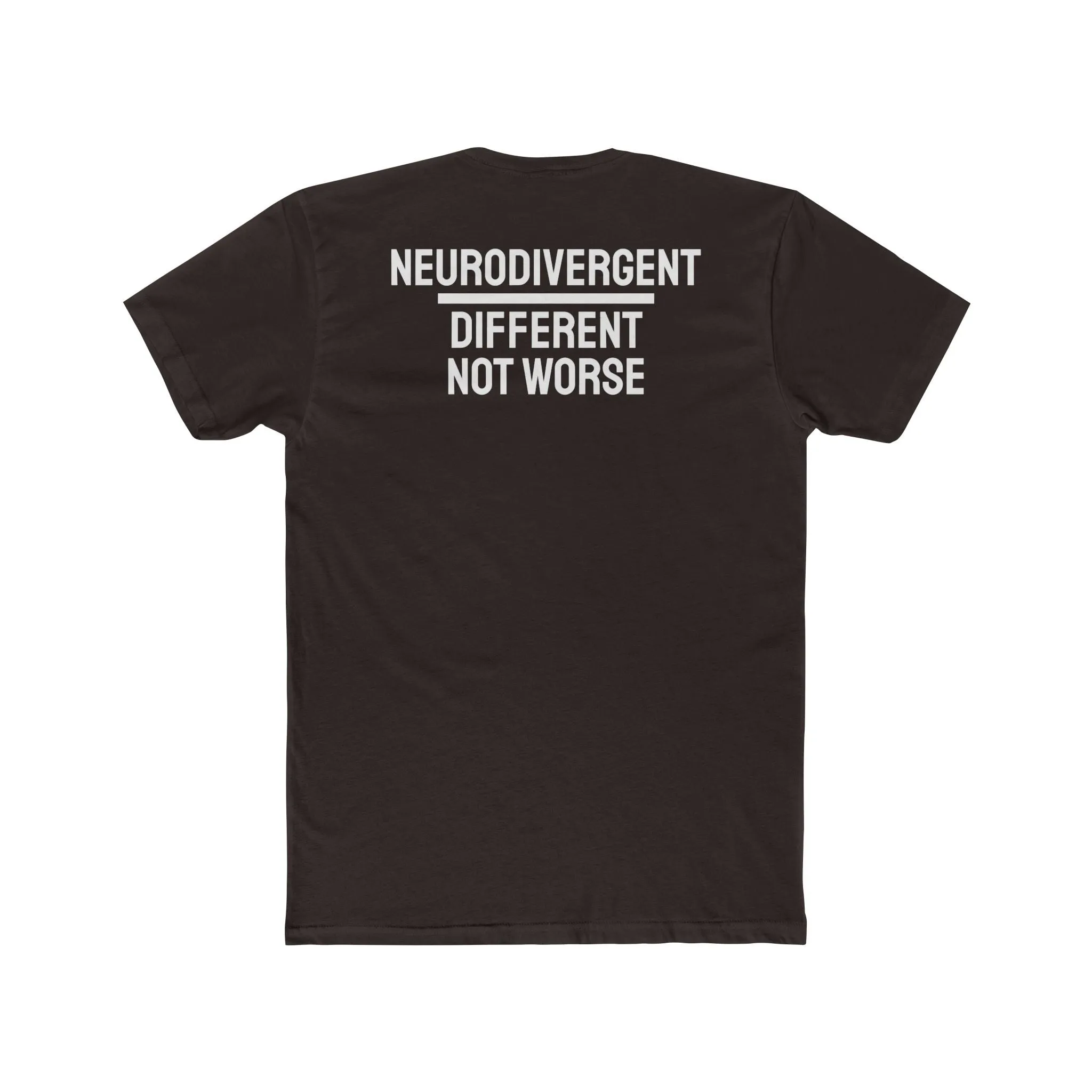 Neurodivergent Different Not Worse - Unisex Cotton Crew Tee