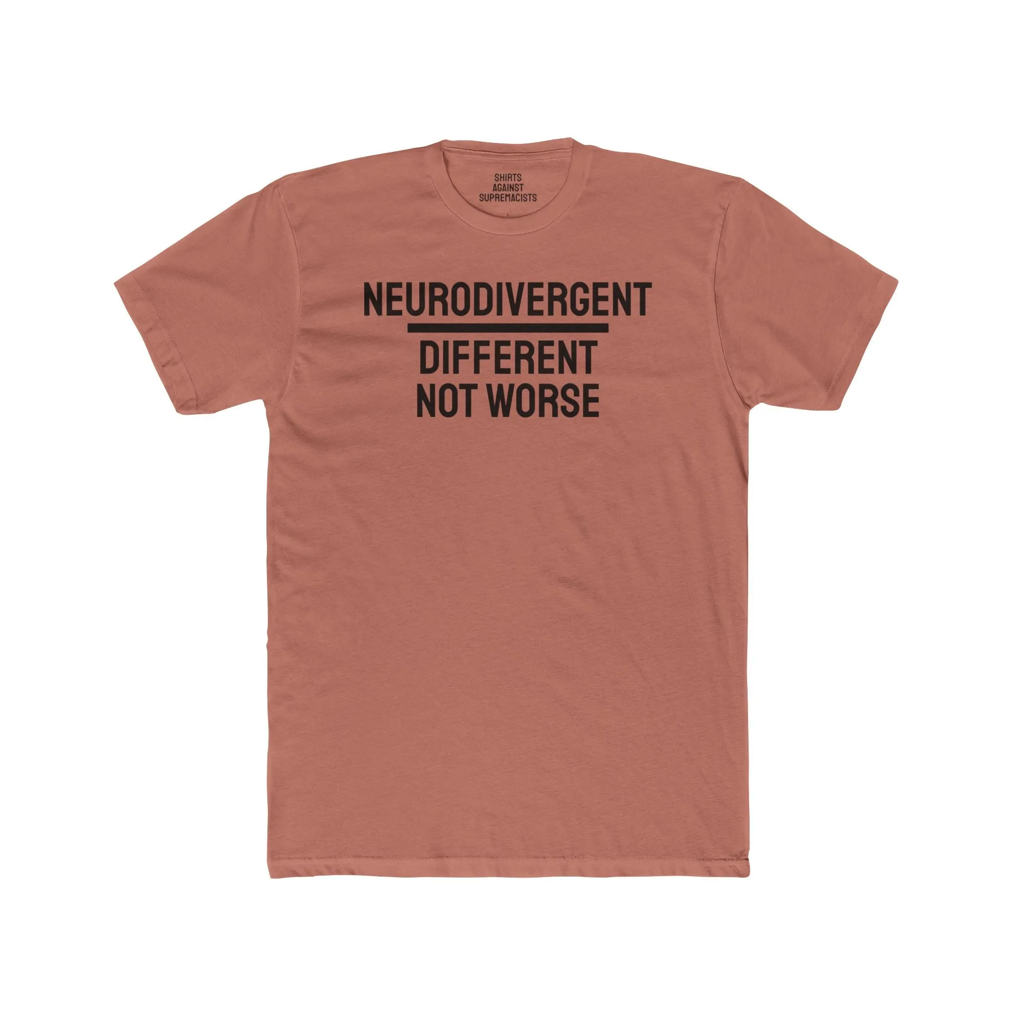 Neurodivergent Different Not Worse - Unisex Cotton Crew Tee