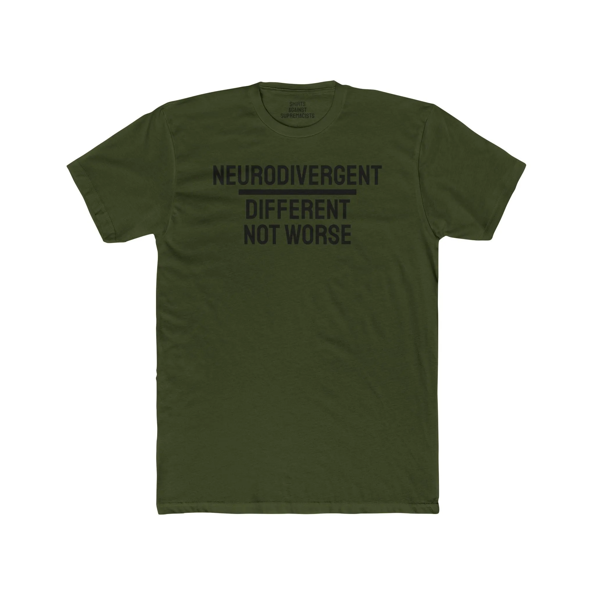 Neurodivergent Different Not Worse - Unisex Cotton Crew Tee