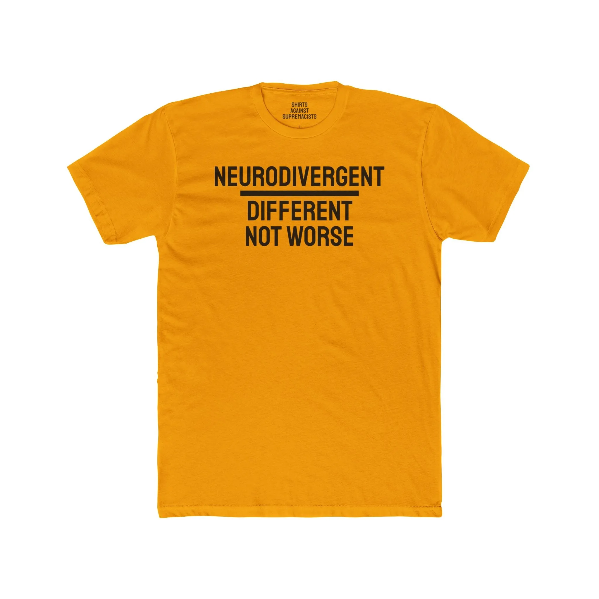 Neurodivergent Different Not Worse - Unisex Cotton Crew Tee