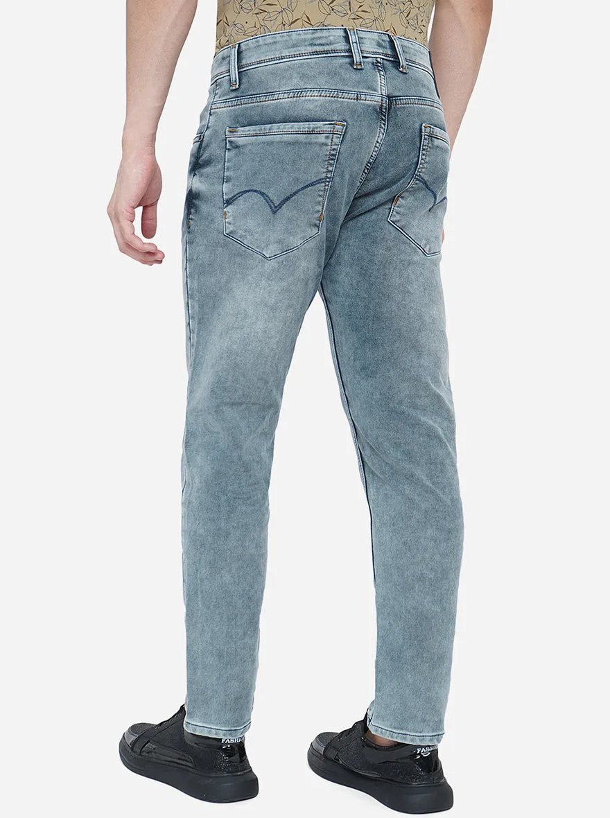 Night Grey Washed Rider Fit Jeans | JadeBlue