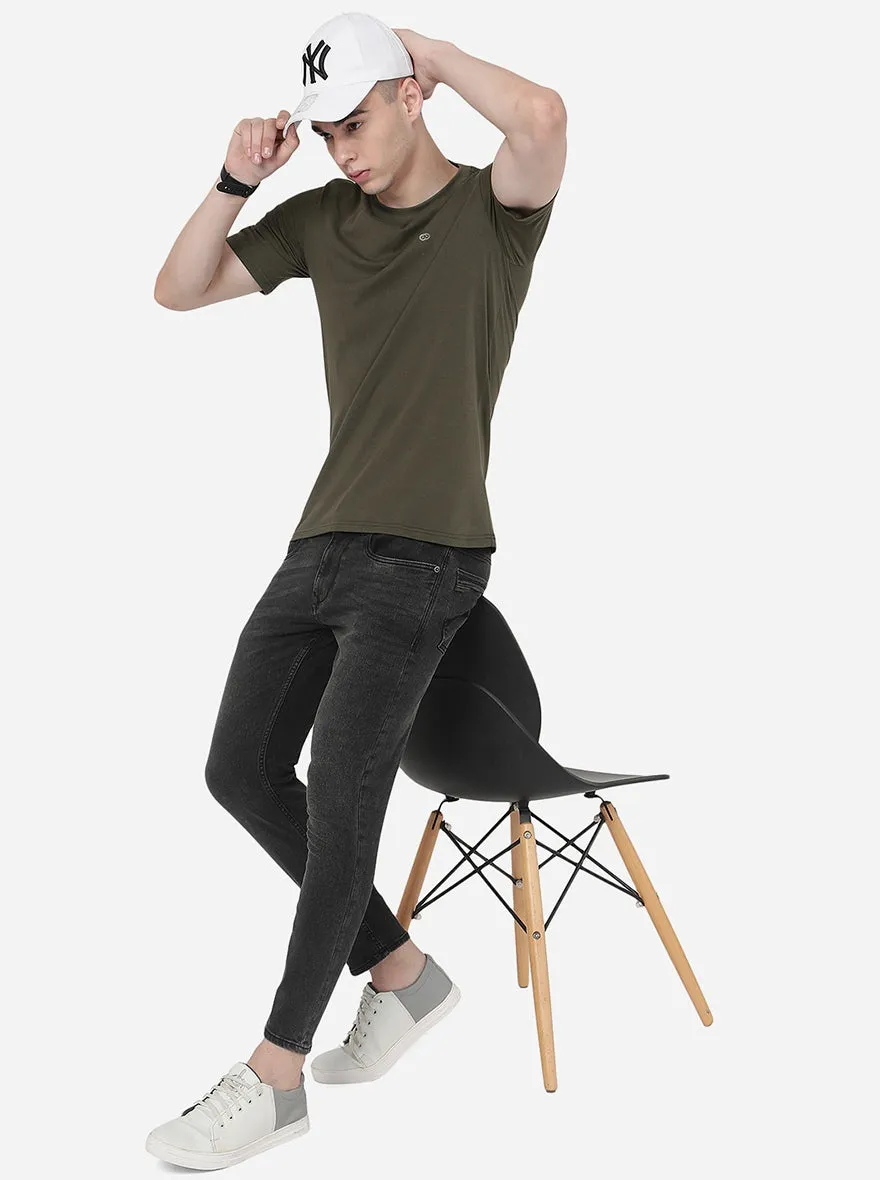 Night Grey Washed Rider Fit Jeans | JadeBlue