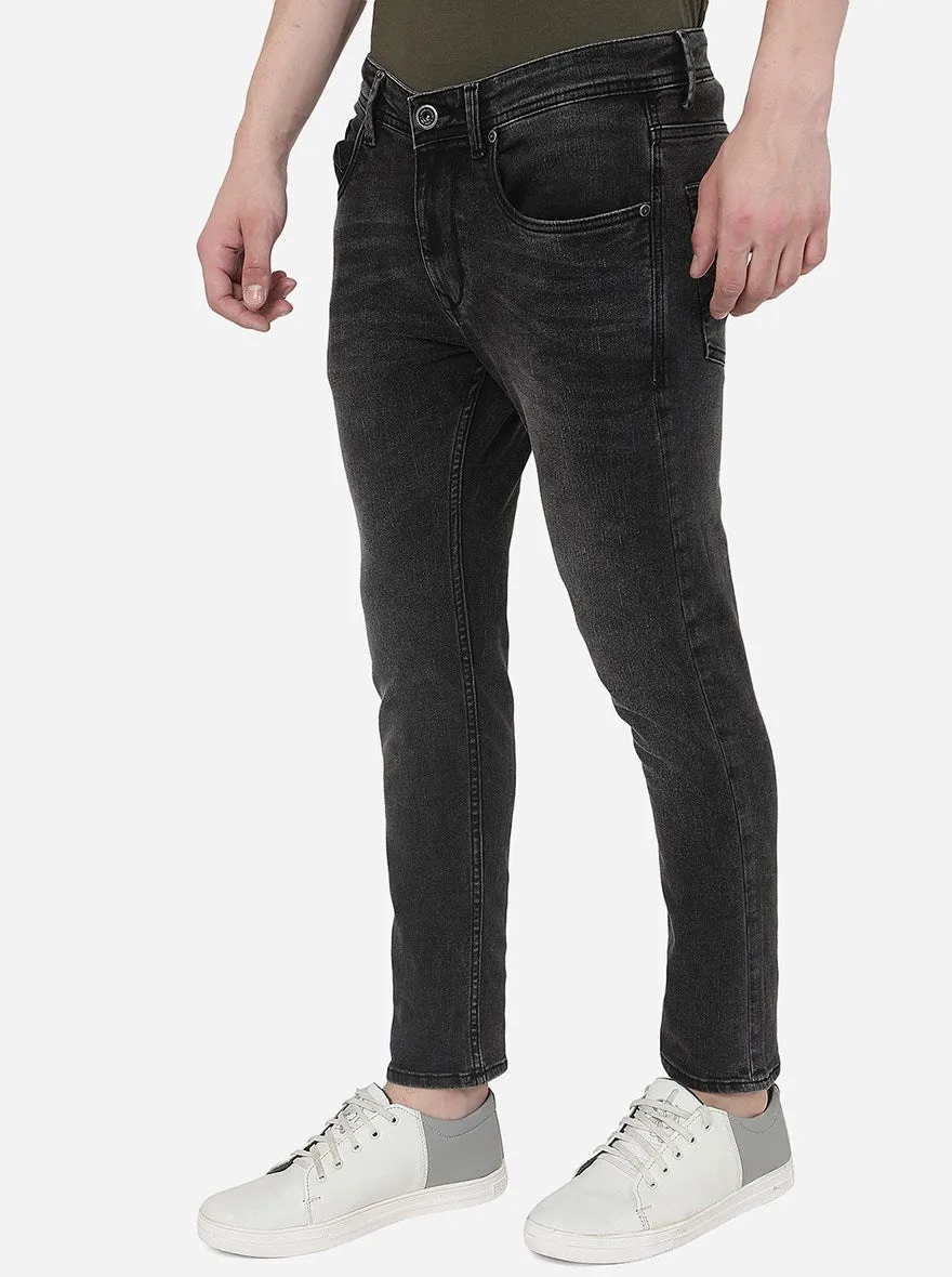Night Grey Washed Rider Fit Jeans | JadeBlue