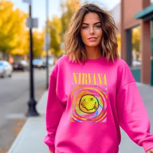 Nirvana Smile Face Crewneck Sweatshirt