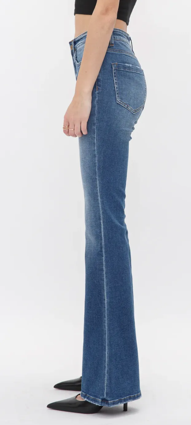 No Going Back Mid Rise Flare Jeans