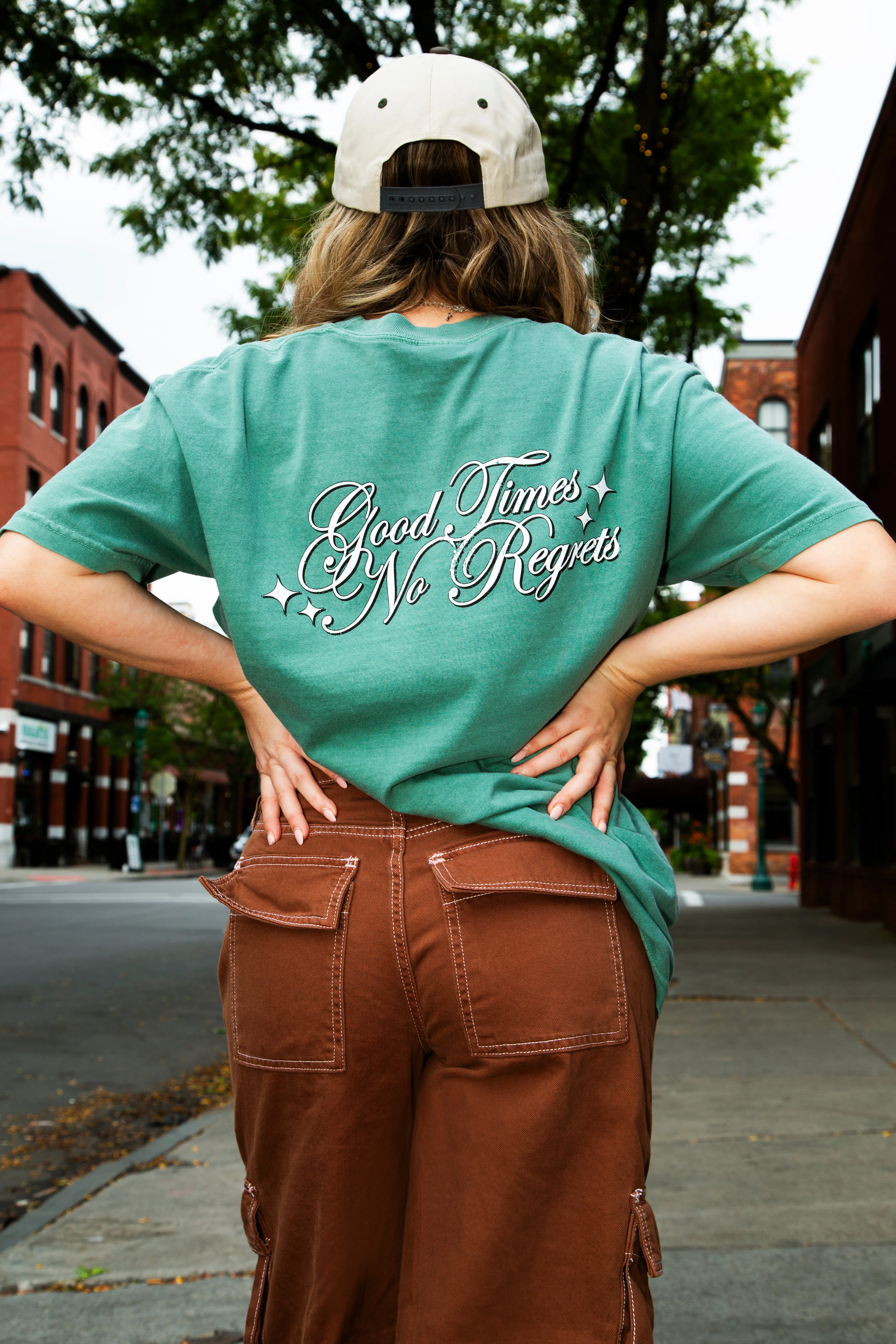 No Regrets Tee - Green