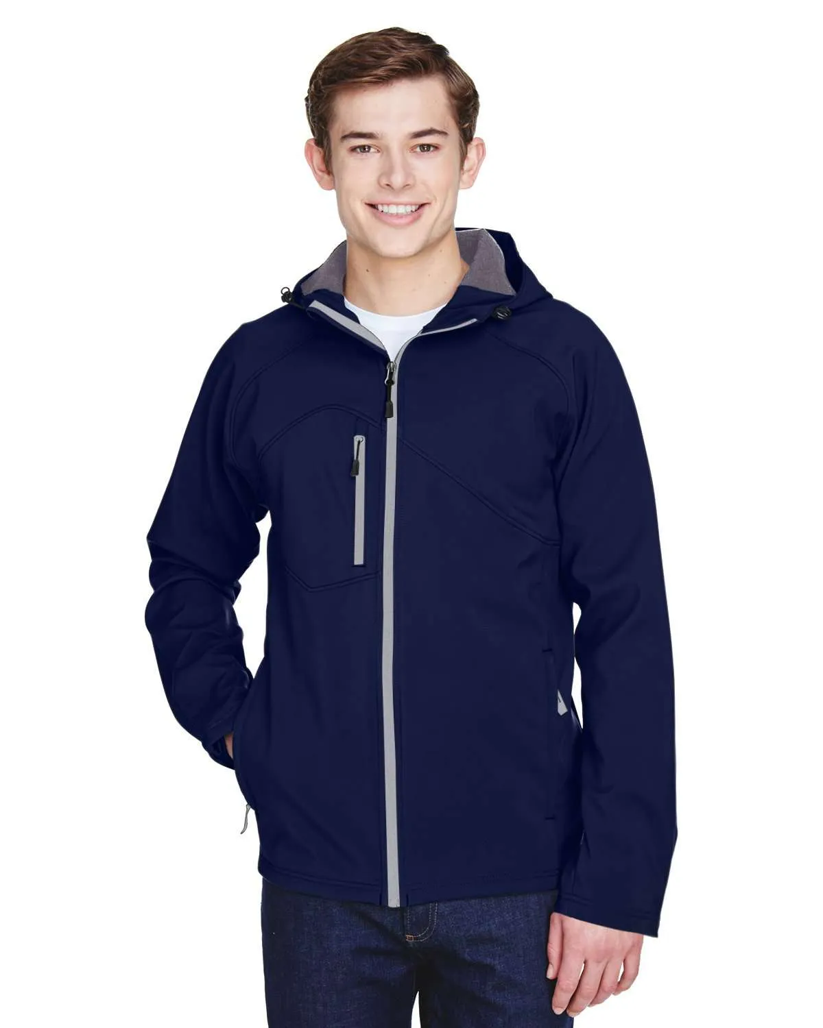 North End Men's Prospect Raglan Fleece Soft Shell Jacket - 88166