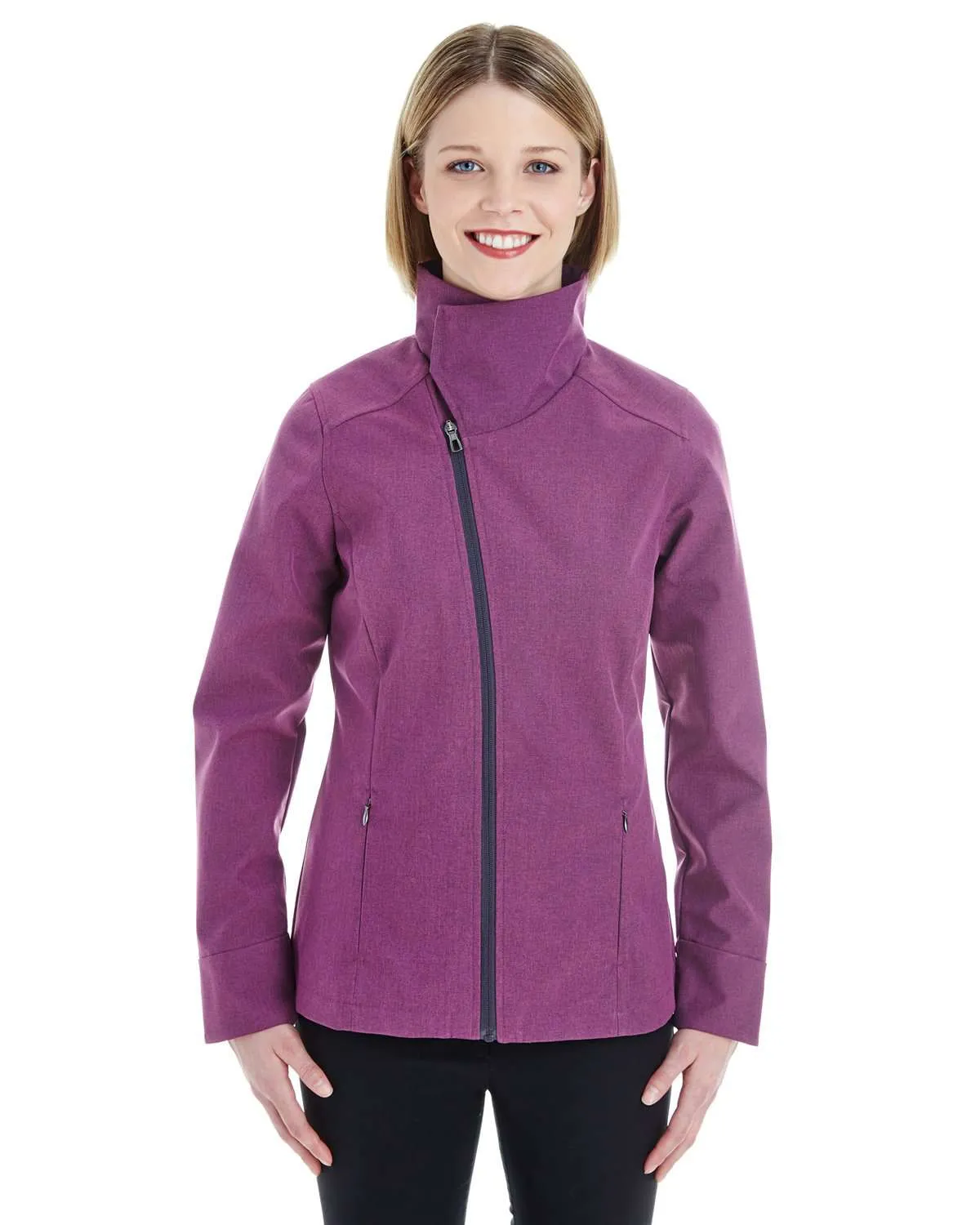 North End Women's Edge Convertible Collar Soft Shell Jacket - NE705W