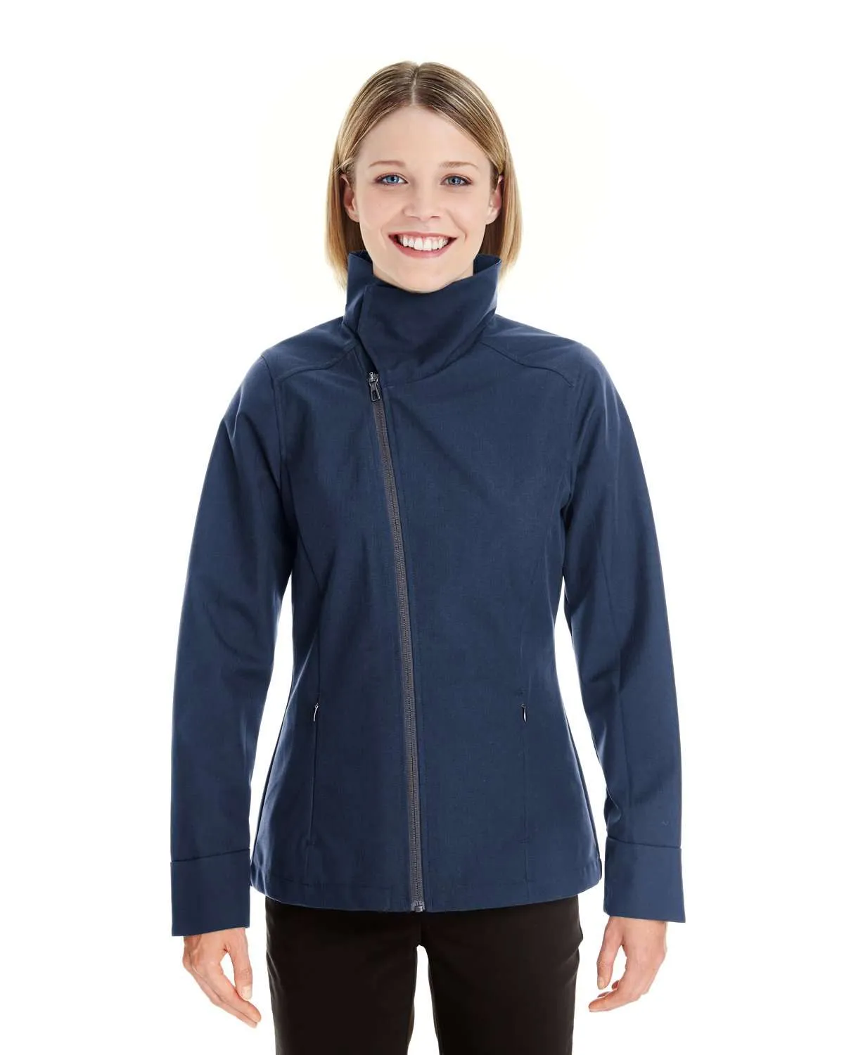 North End Women's Edge Convertible Collar Soft Shell Jacket - NE705W