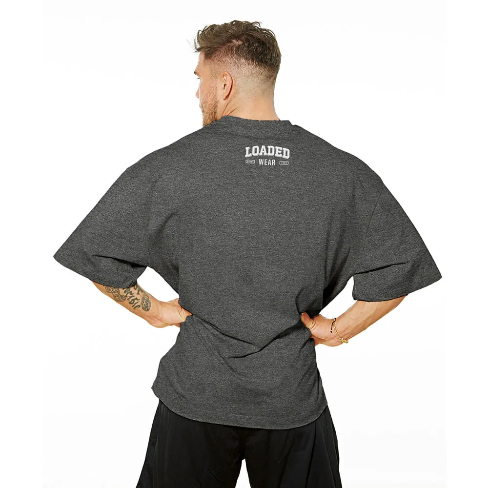 Not Here To Talk Oversize Tee - Charcoal