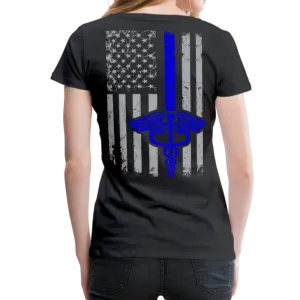 Nurse Flag Blue Women’s Premium T-Shirt (CK1596)