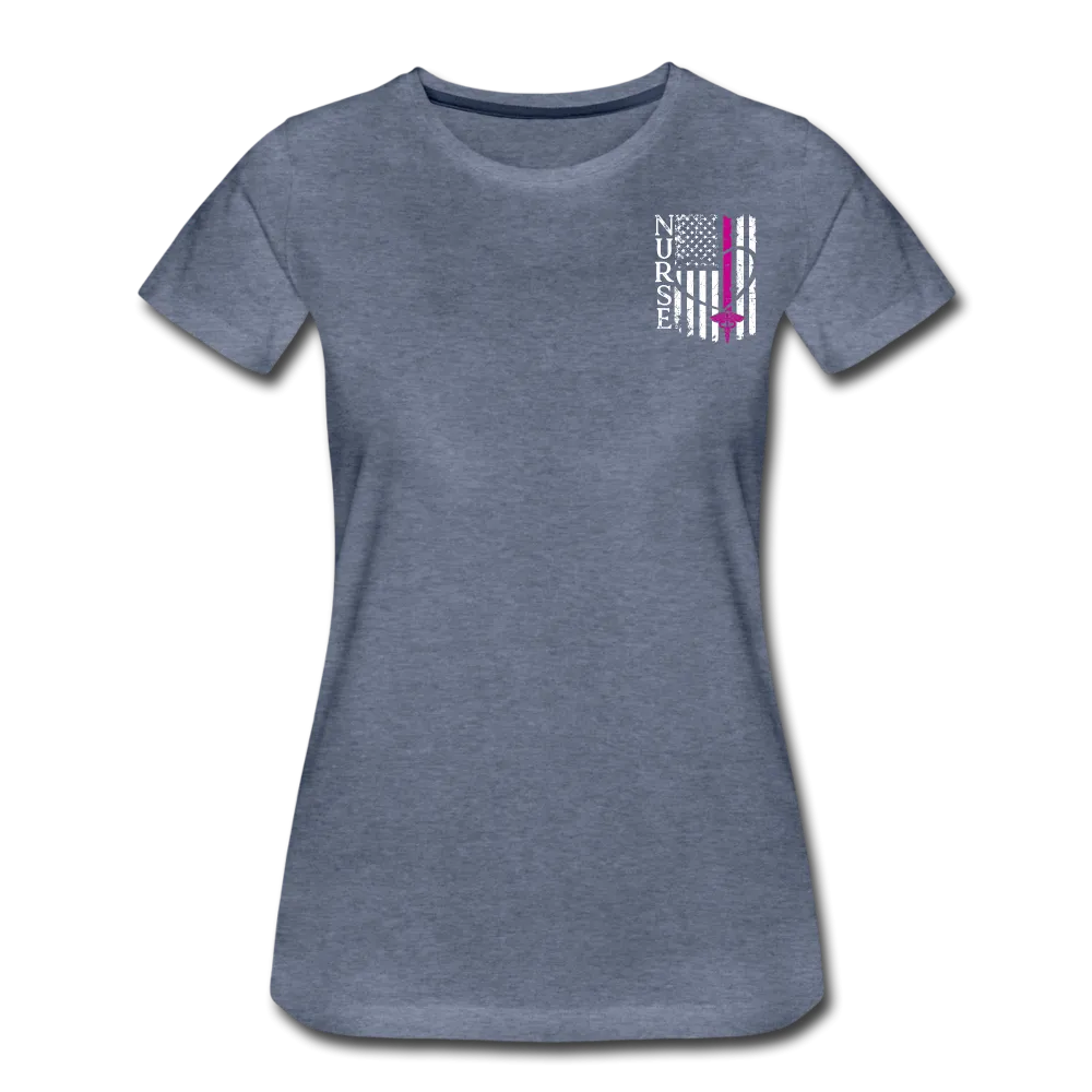 Nurse Flag Women’s Premium T-Shirt (CK1392) Updated 