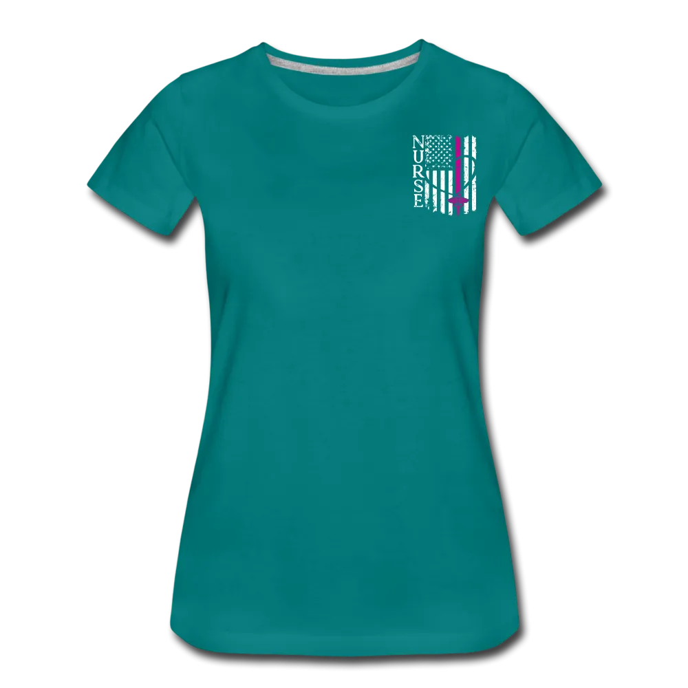 Nurse Flag Women’s Premium T-Shirt (CK1392) Updated 