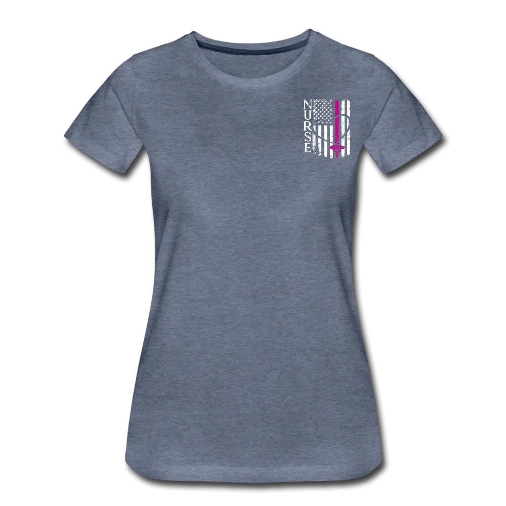 Nurse Flag Women’s Premium T-Shirt (CK1392) Updated 