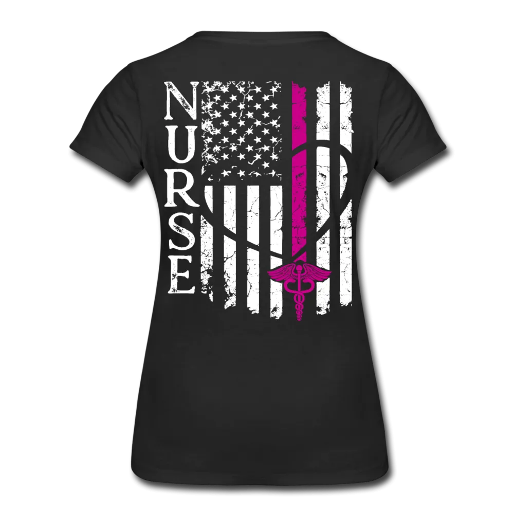 Nurse Flag Women’s Premium T-Shirt (CK1392) Updated 