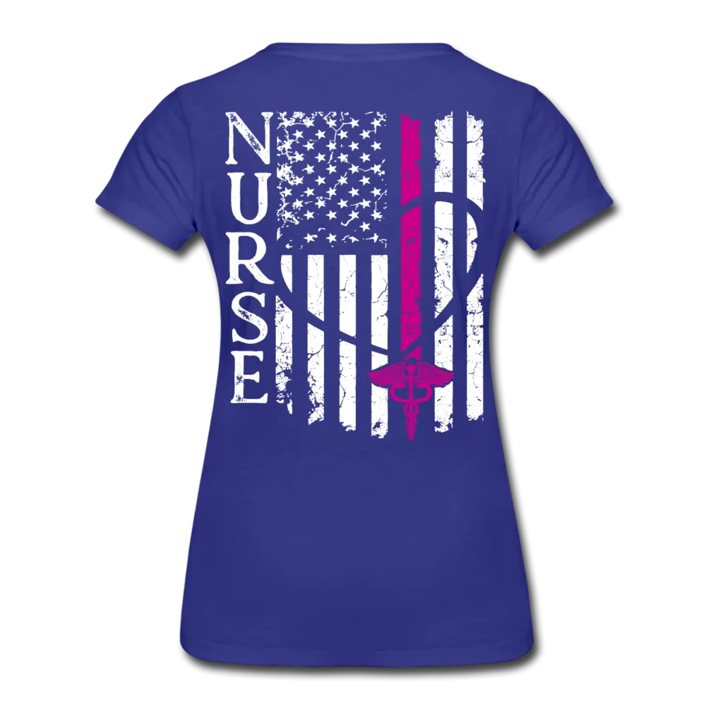 Nurse Flag Women’s Premium T-Shirt (CK1392) Updated 