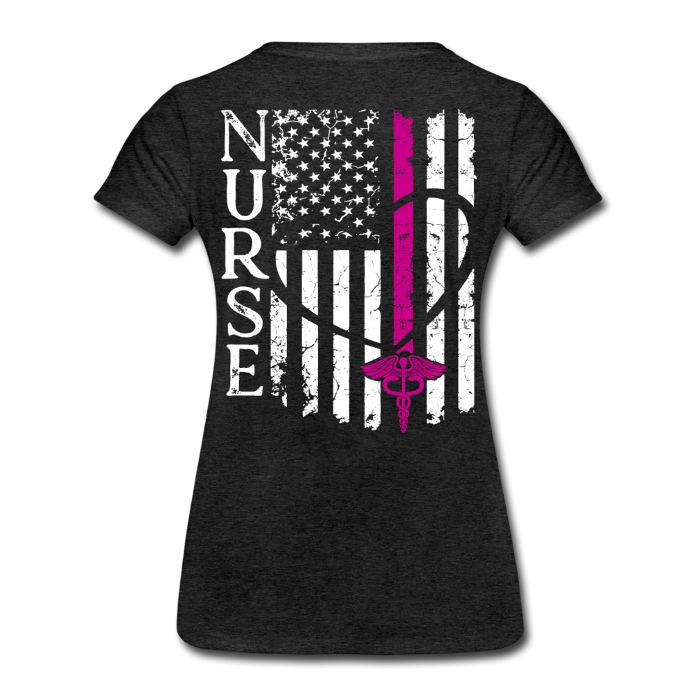Nurse Flag Women’s Premium T-Shirt (CK1392) Updated 