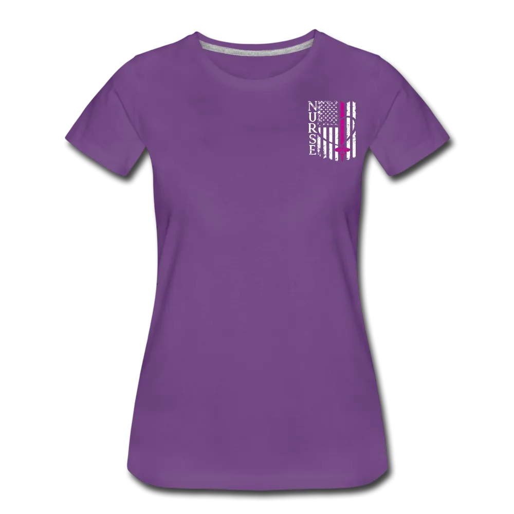 Nurse Flag Women’s Premium T-Shirt (CK1392) Updated 