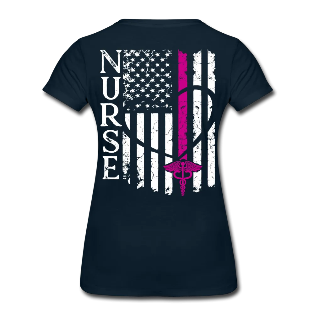 Nurse Flag Women’s Premium T-Shirt (CK1392) Updated 