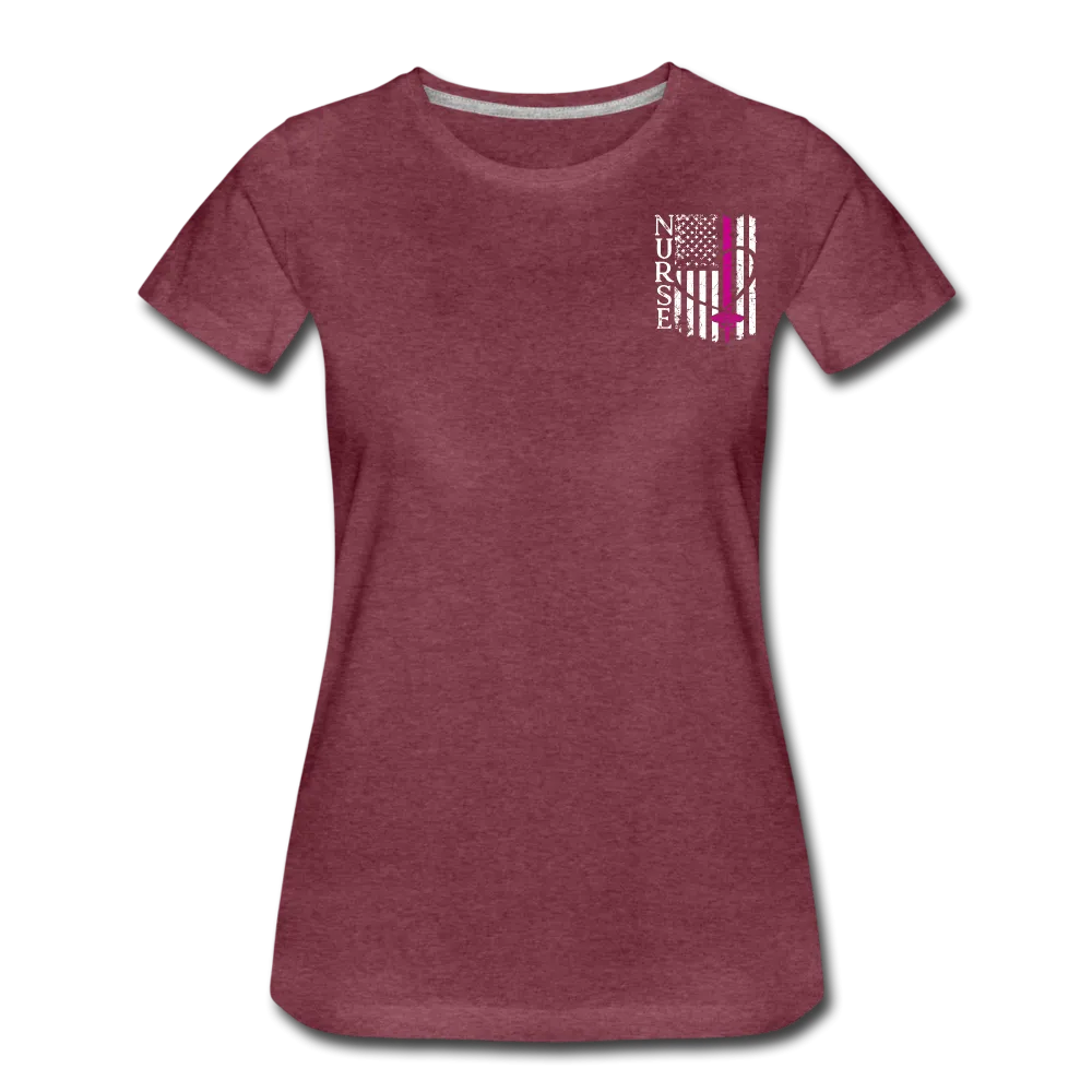 Nurse Flag Women’s Premium T-Shirt (CK1392) Updated 
