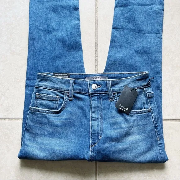 NWT Joe’s Jeans High Rise Straight Ankle Medium Wash Raw Hem Jeans - Size 24