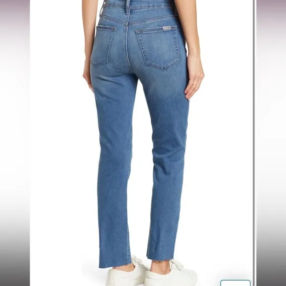 NWT Joe’s Jeans High Rise Straight Ankle Medium Wash Raw Hem Jeans - Size 24