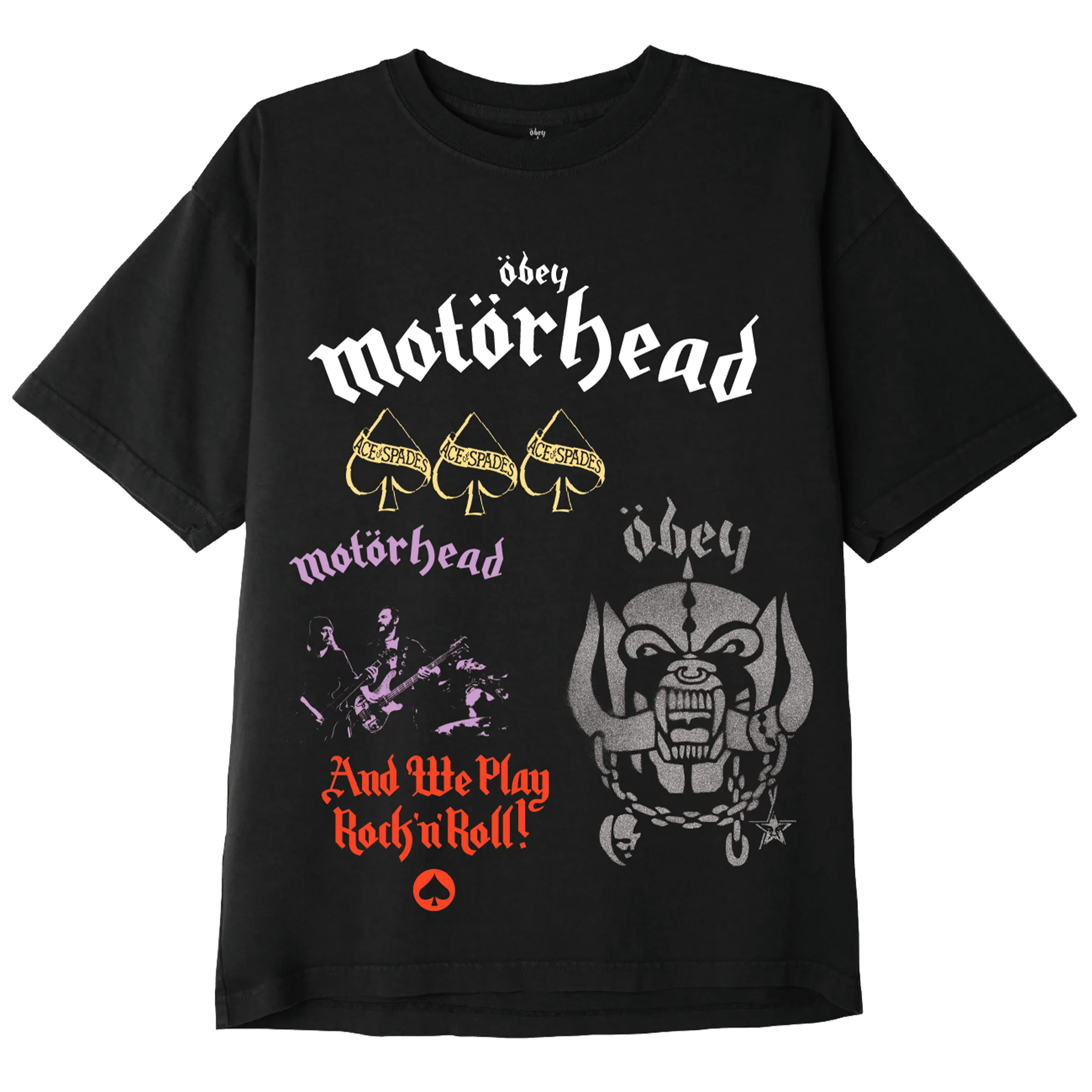 Obey - motorhead test print t-shirt